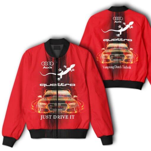 Bomber Jacket Audi, Audi 3D Spring Autumn New Fashion Men Pilot Bomber Jacket Rt78