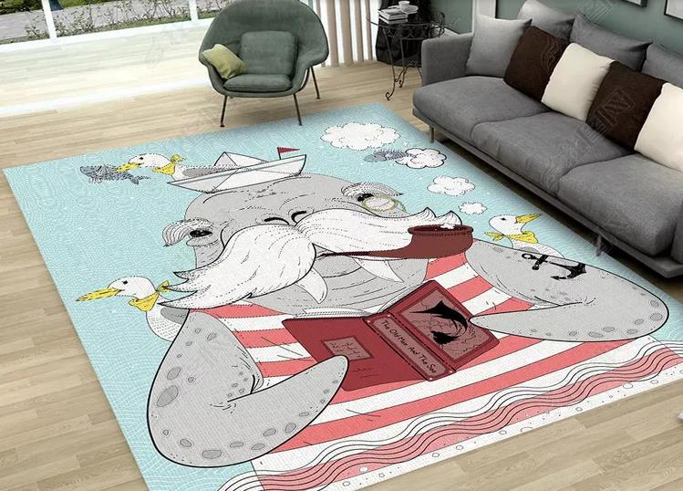 3D Cartoon Animal Seagull Non-Slip Rug Mat 228