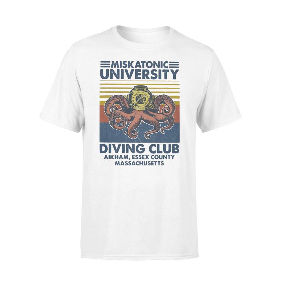 Miskatonic University Scuba Diving Club Aikham Essex County Vintage T-shirt