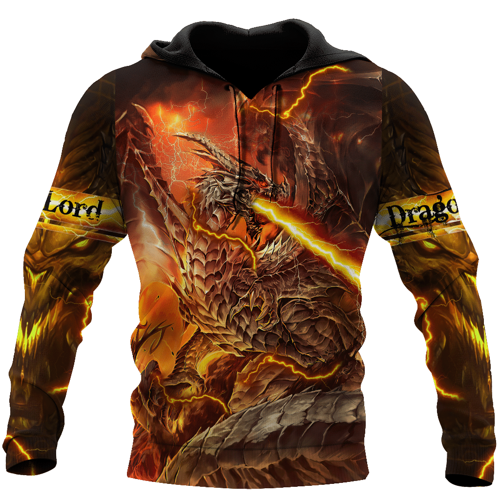 Premium Fire Dragon All Over Printed For Men And Women Hoodie Hn050409