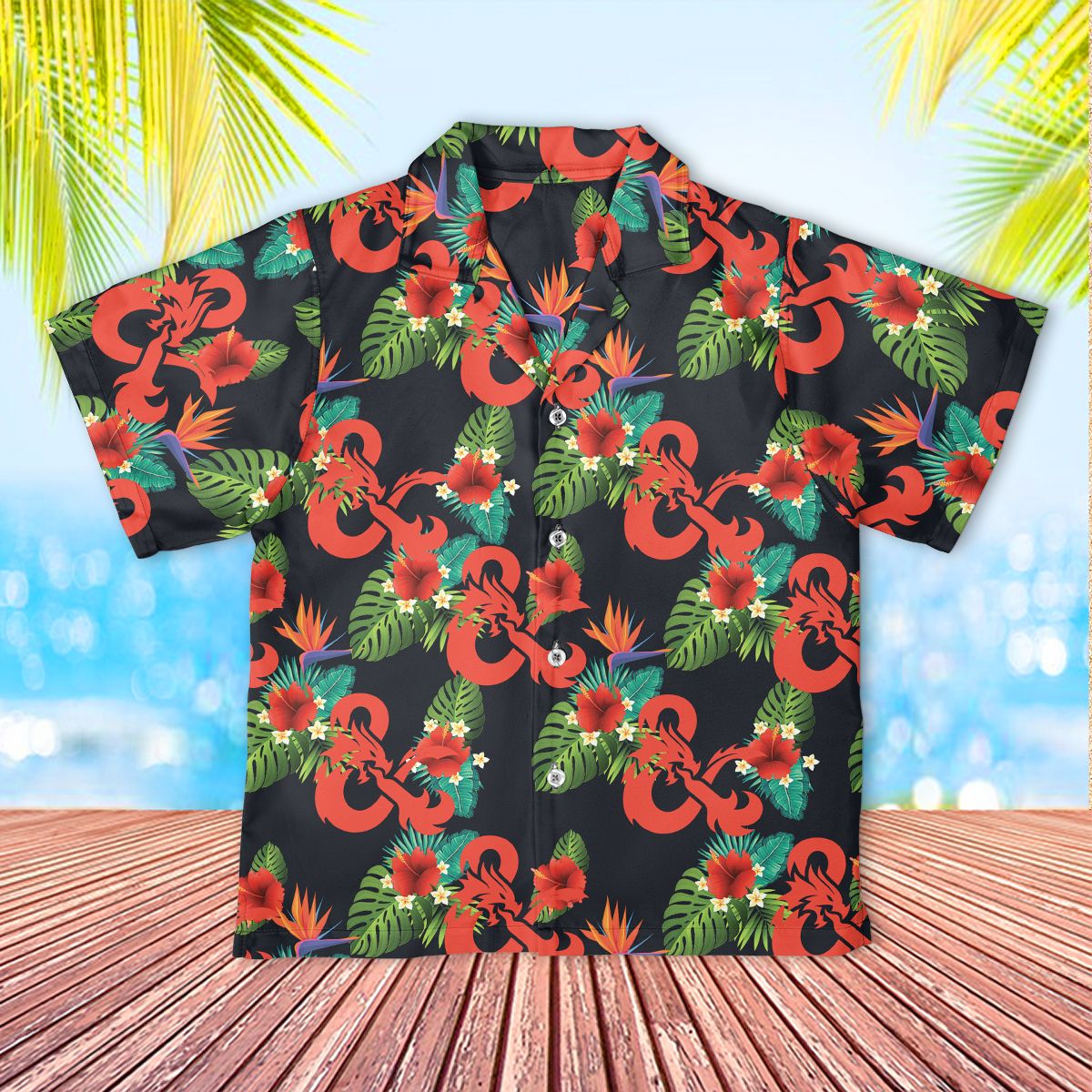 Kids Hawaii Shirt Tropical Dungeons Dragons Boys Hawaii Aloha Outfit Ha5539