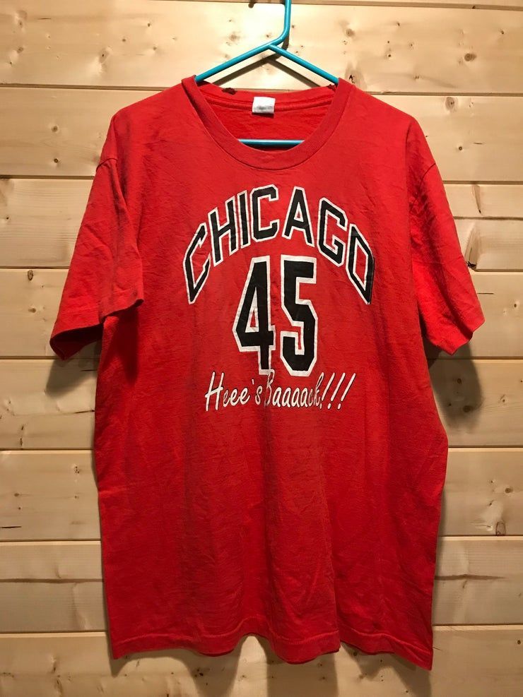 Vintage 1990 S Michael Jordan Chicago Bulls He S Back Shirt