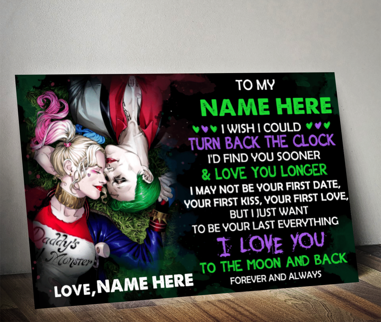 I Wish I Could Joker Personalize Poster NH