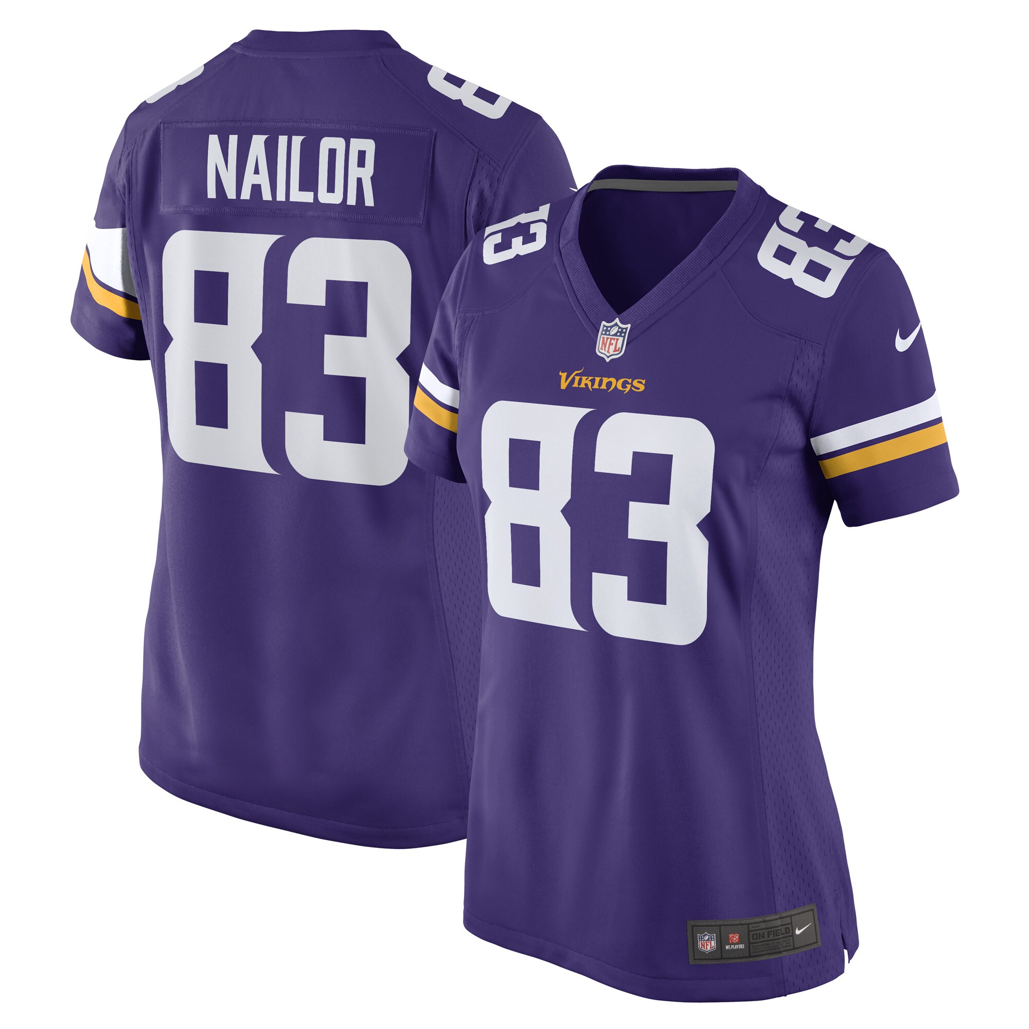 Jalen Nailor Minnesota Vikings Women's Game Player Jersey – Purple