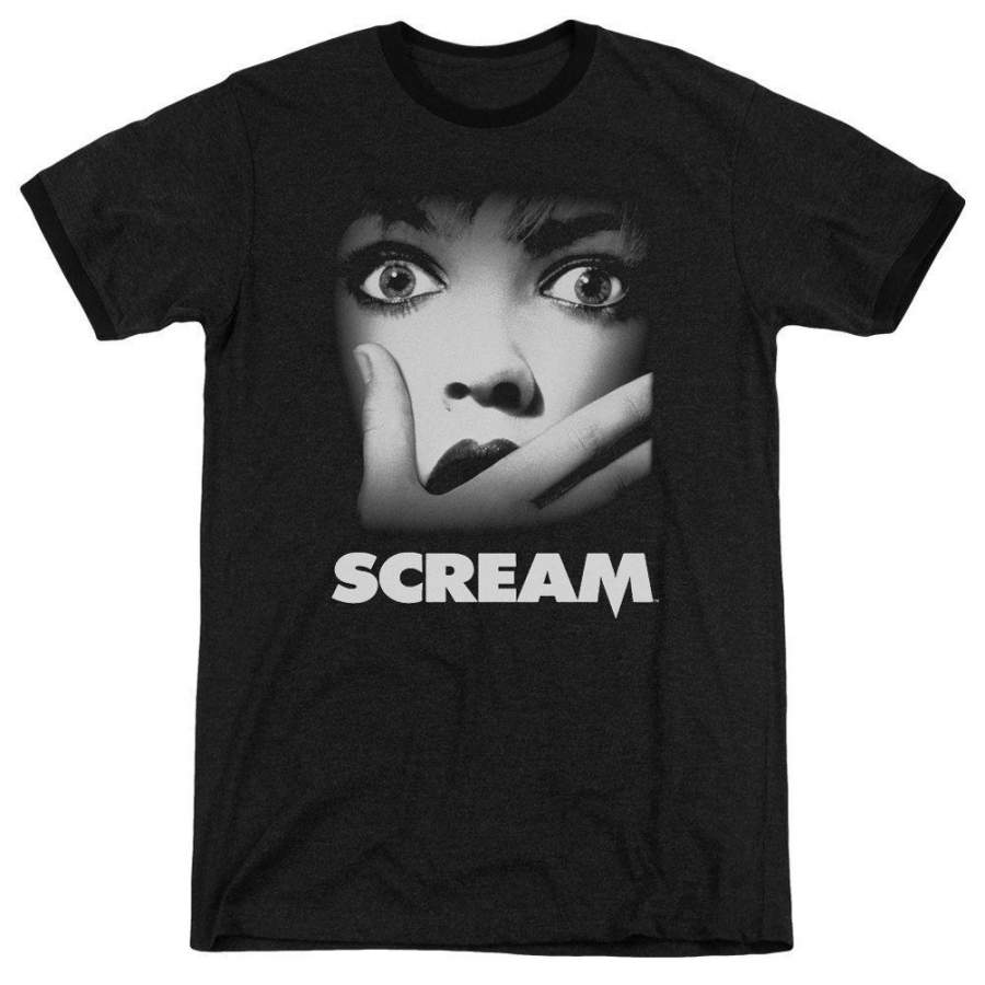 Scream Shirt Movie Poster Ringer Shirt