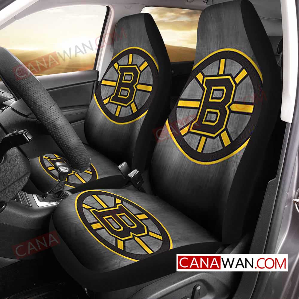 Boston Bruins Style348 3D Customized Personalized Car Seat Cover