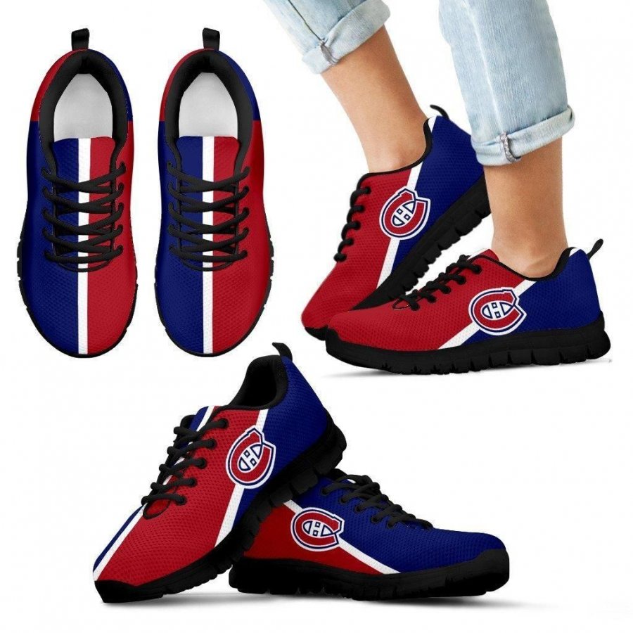 Dynamic Aparted Colours Beautiful Logo Montreal Canadiens Sneakers #370