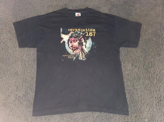 Corporation 187 Perfection In Pain Shirt Vintage Thrash Exodus Testat Heavy Metal Sla Shirt