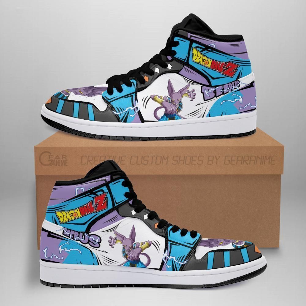 Beerus Dragon Ball Z Anime Sneakers Air Jordan Shoes Sport