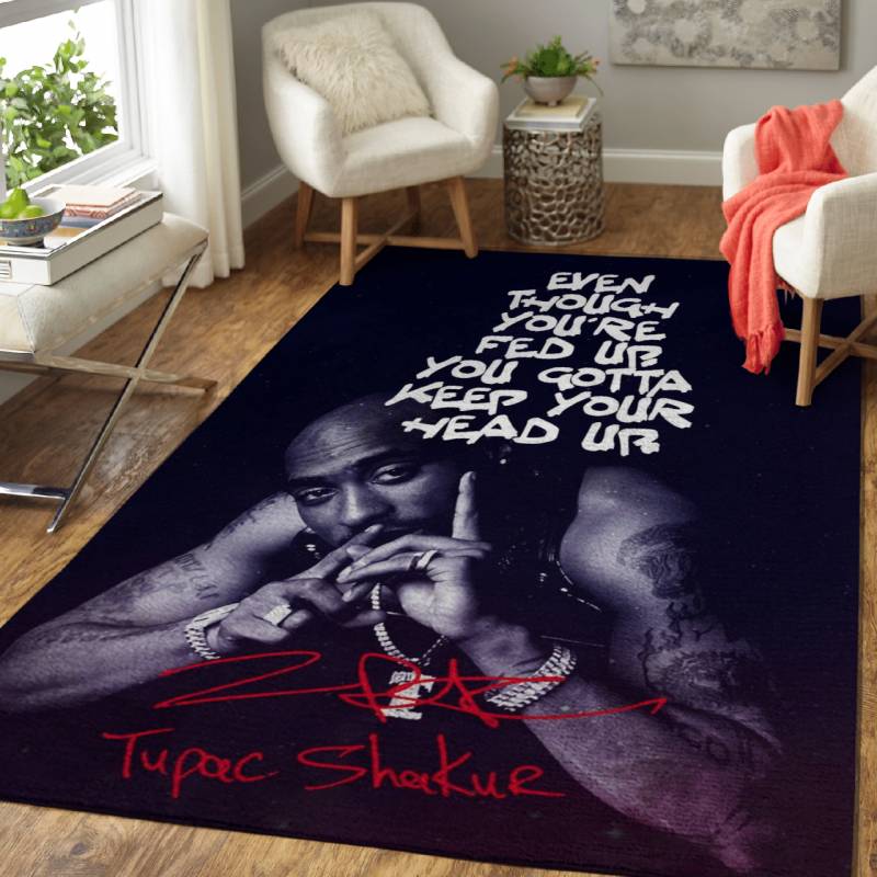 Music Rapper Tupac Shakur – Music Legends Art For Fans Area Rug – Carpet