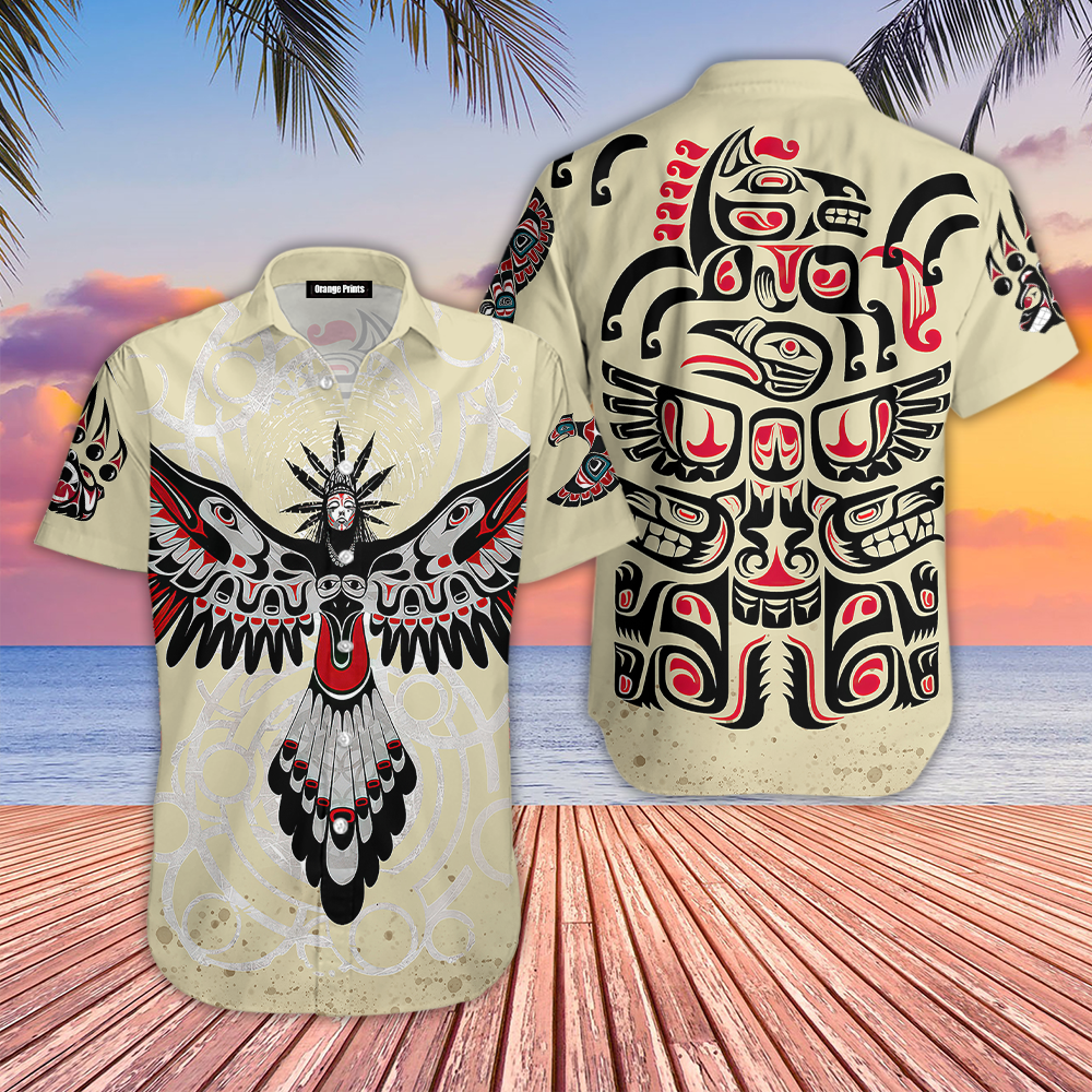 Native American Cream Aloha Hawaii Shirts For Men Women Ha32957