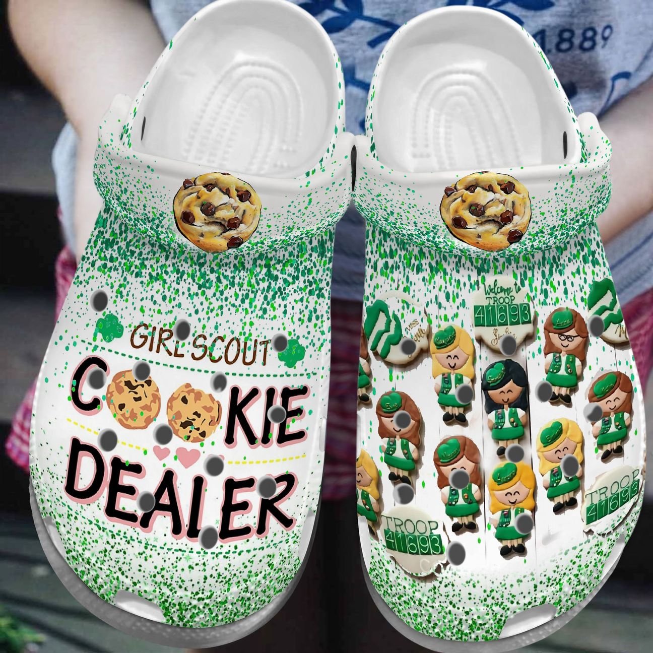 Scout Personalized Clog, Custom Name, Text, Color, Number Fashion Style For Women, Men, Kid, Print 3D Girl Scout