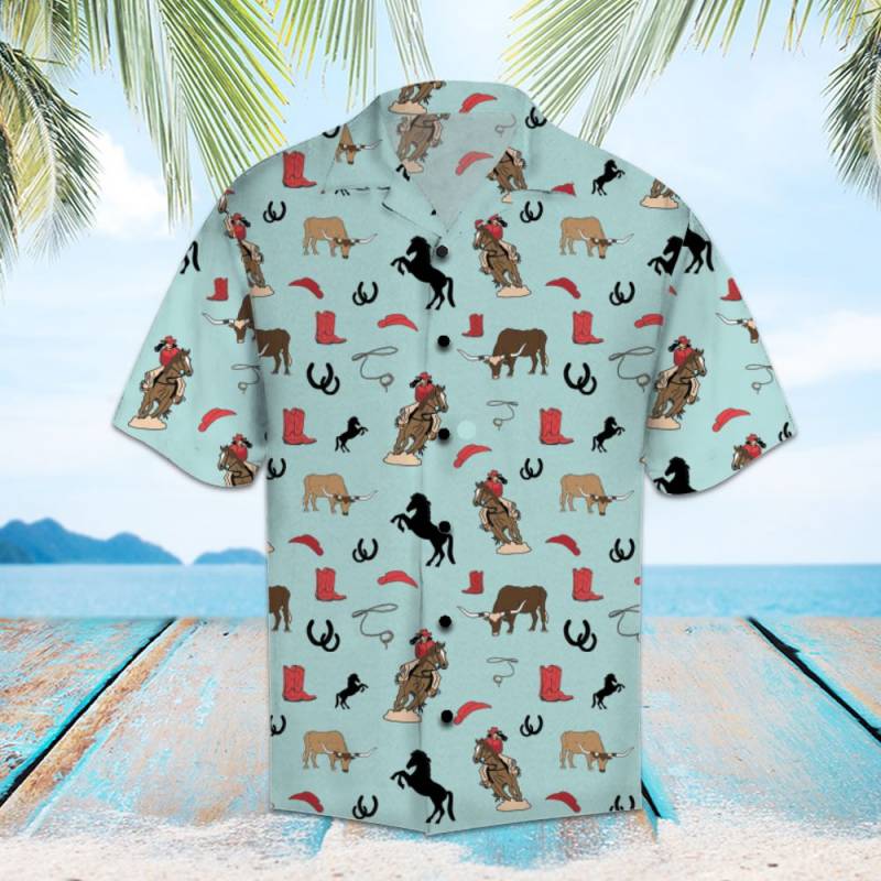 Horses And Cowgirls Hawaiian Shirt Ha106666