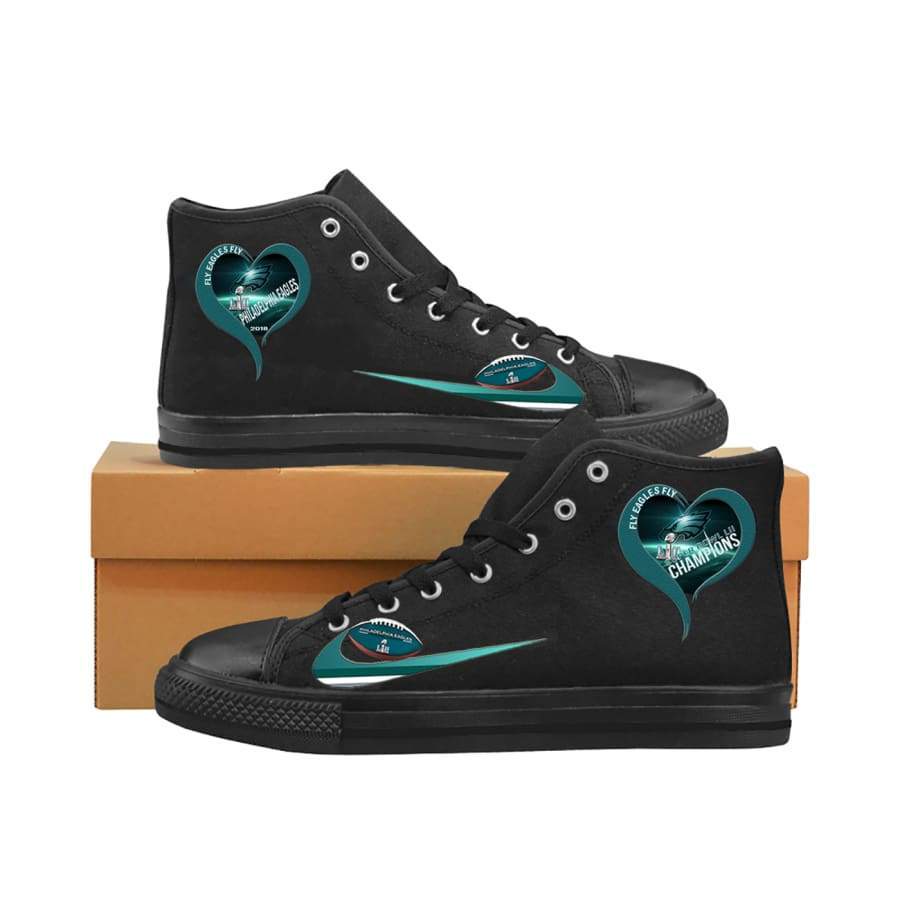 “I Love Philadelphia Eagles” High Top Canvas Shoes Men Women kids