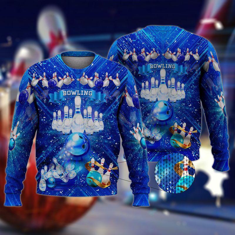 Bowling Ugly Christmas Sweater | For Men & Women | Adult | Us5225