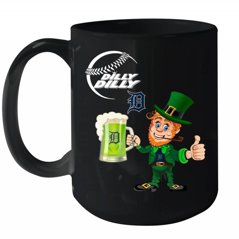 Detroit Tigers Dilly Dilly Saint Patrick Day Ceramic Mug 15oz