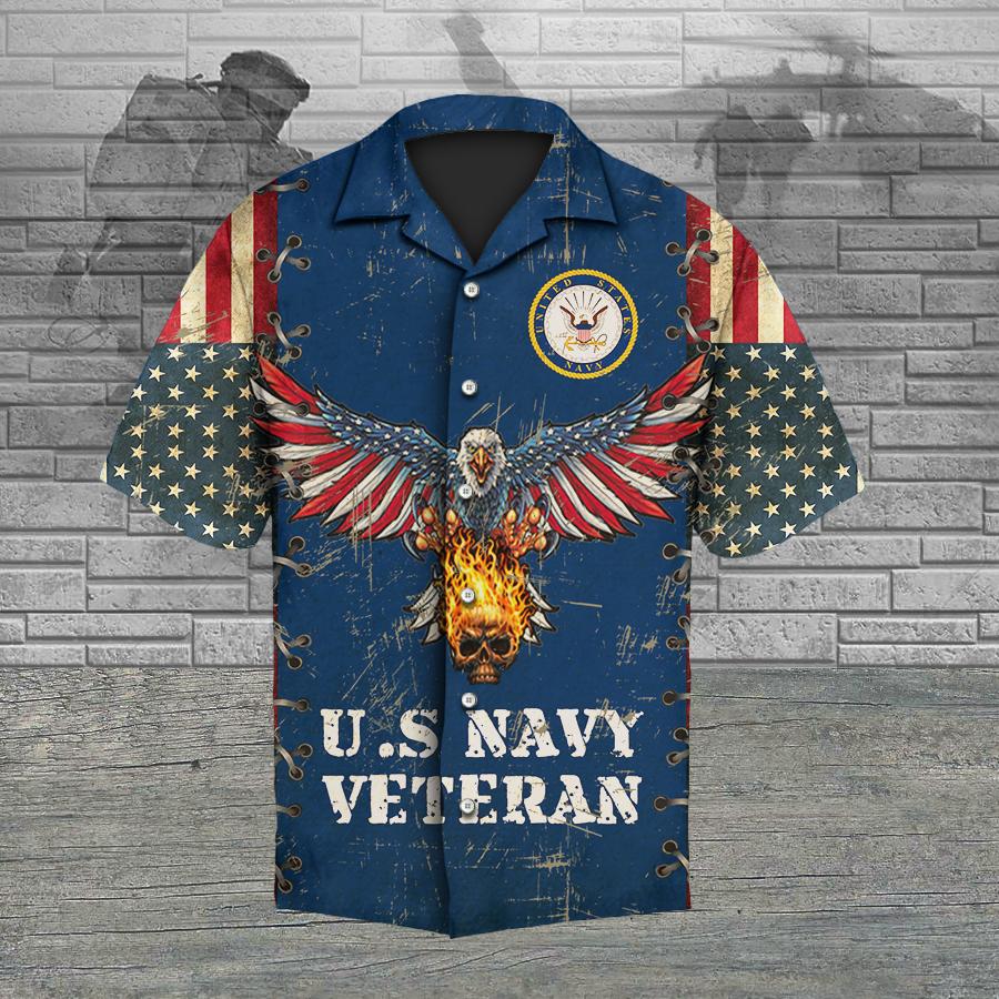 U.S Navy Veteran Hawaiian Shirt