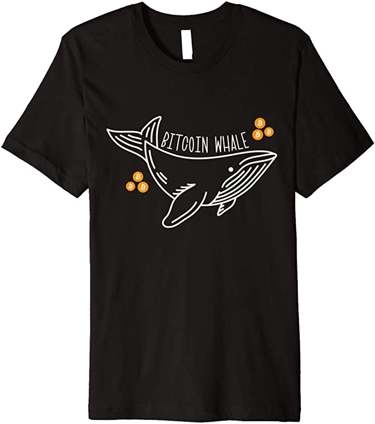 Bitcoin Whale Bitcoin Cryptocurrency Mining BTC Crypto Whale Premium T-Shirt