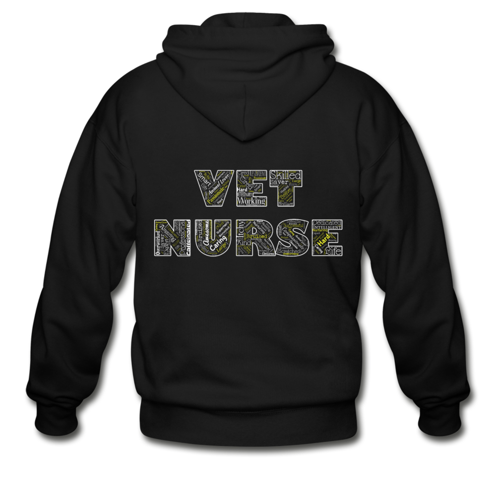 Vet Nurse Typography Unisex Zip Hoodie Refords