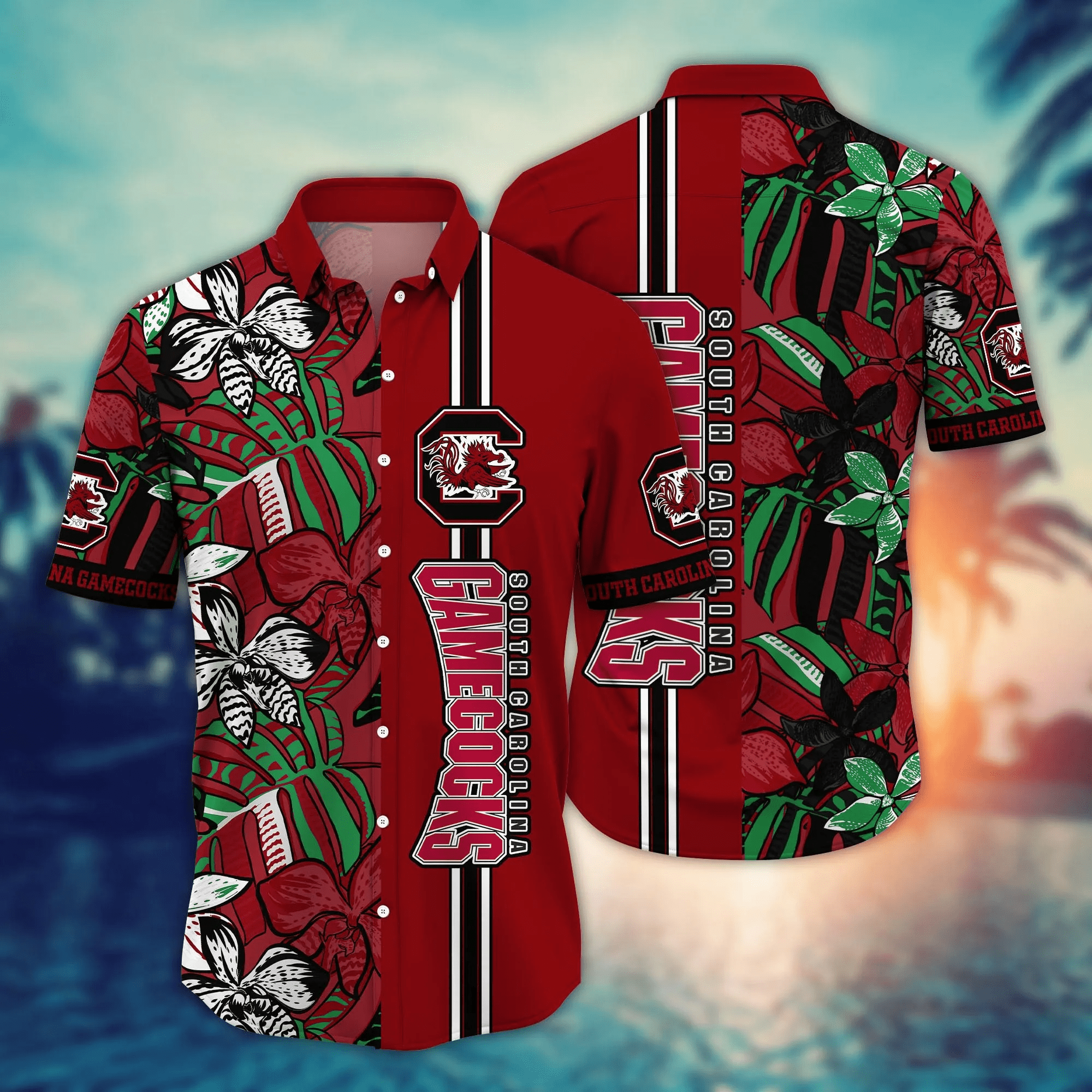 South Carolina Gamecocks NCCA Hawaiian Shirt Travel The World Sport Shirts