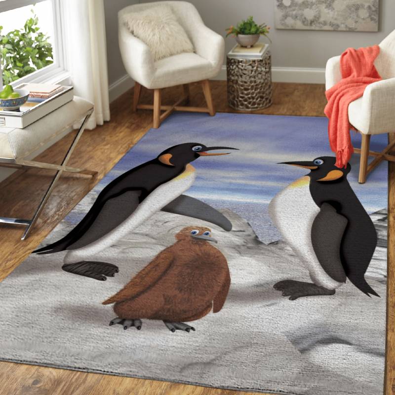 King penguins – Animals Area Rug Carpet