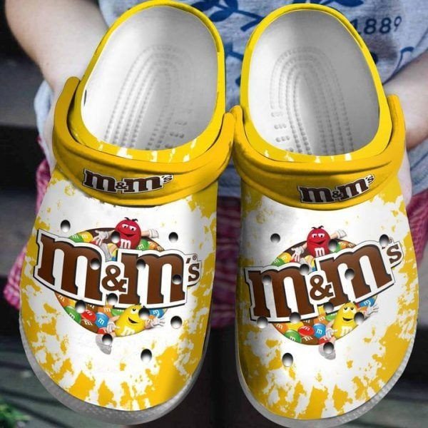 M And Ms Candy Socola Funny Yellow Comfortable For Man And Women Classic Water 3D Crocband Clog