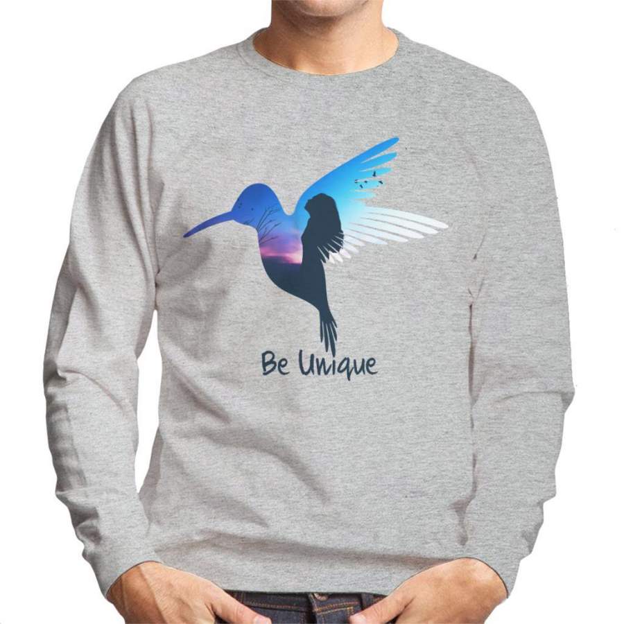 Be Unique Bird Silhouette Men’s Sweatshirt