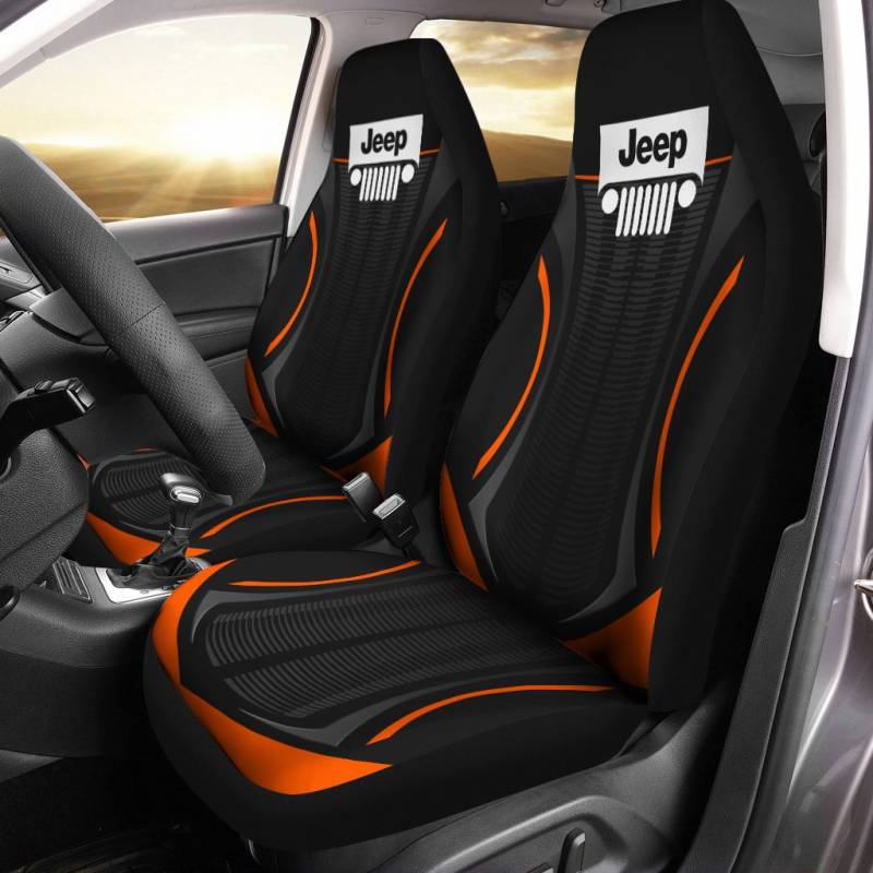 Jeep Gladiator- NCT Car Seat Cover (Set of 2) Ver1 (Orange)