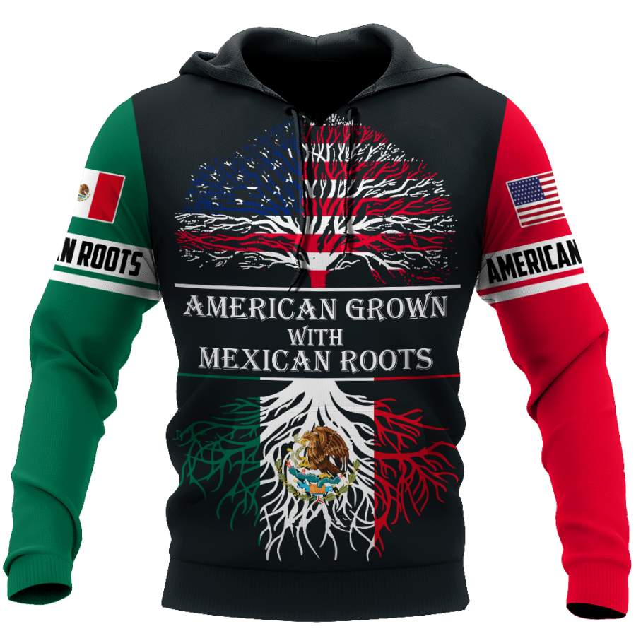 American Grown With Mexican Roots 3D All Over Printed Shirts For Men and Women QB06112003