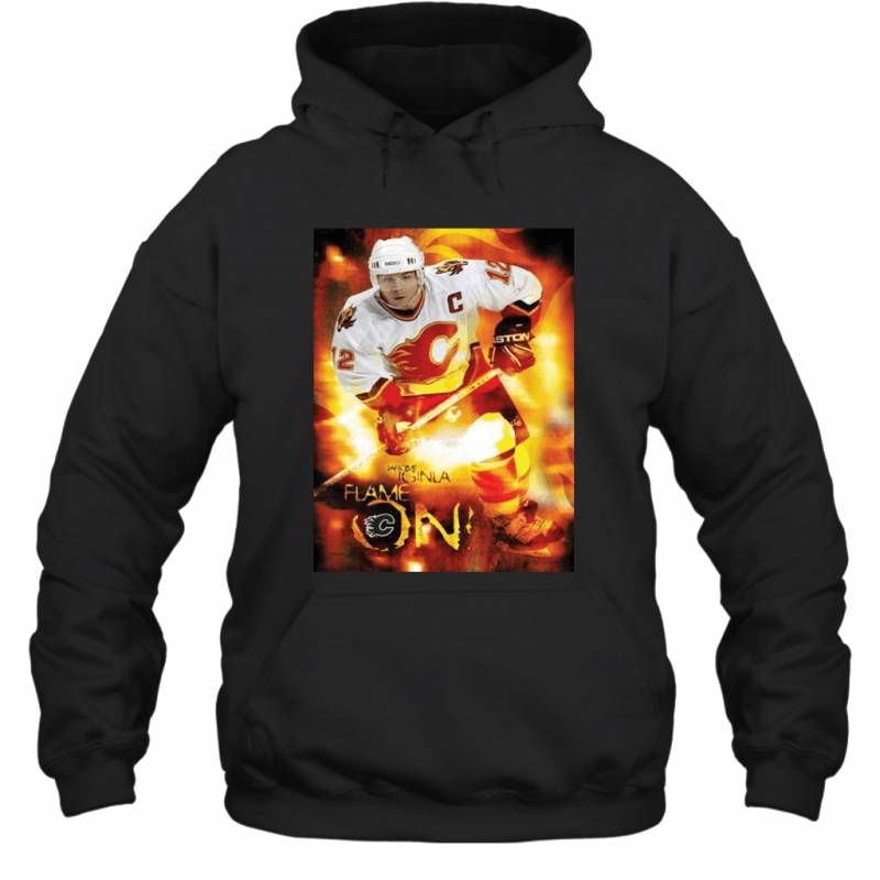 Jarome Iginla Calgary Flames Flame On Hoodie