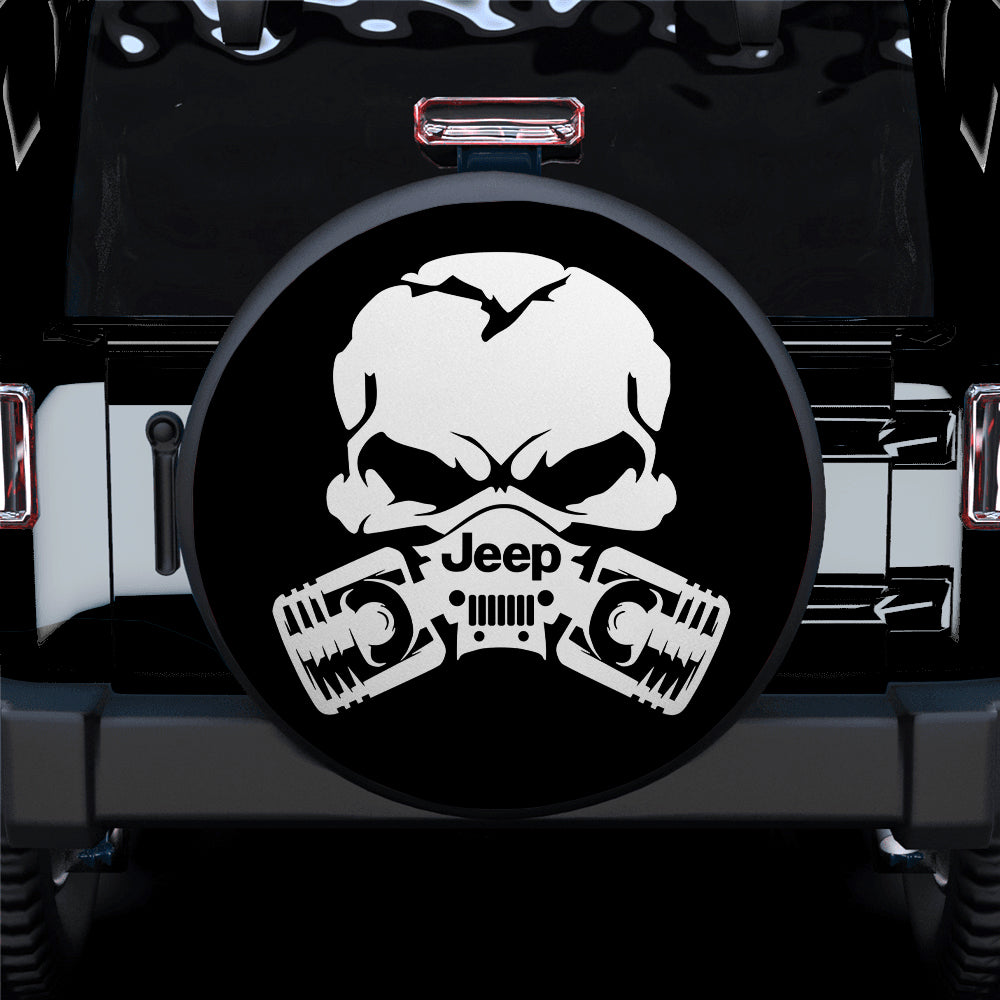 Skull Jeep Car Spare Tire Covers Gift For Campers