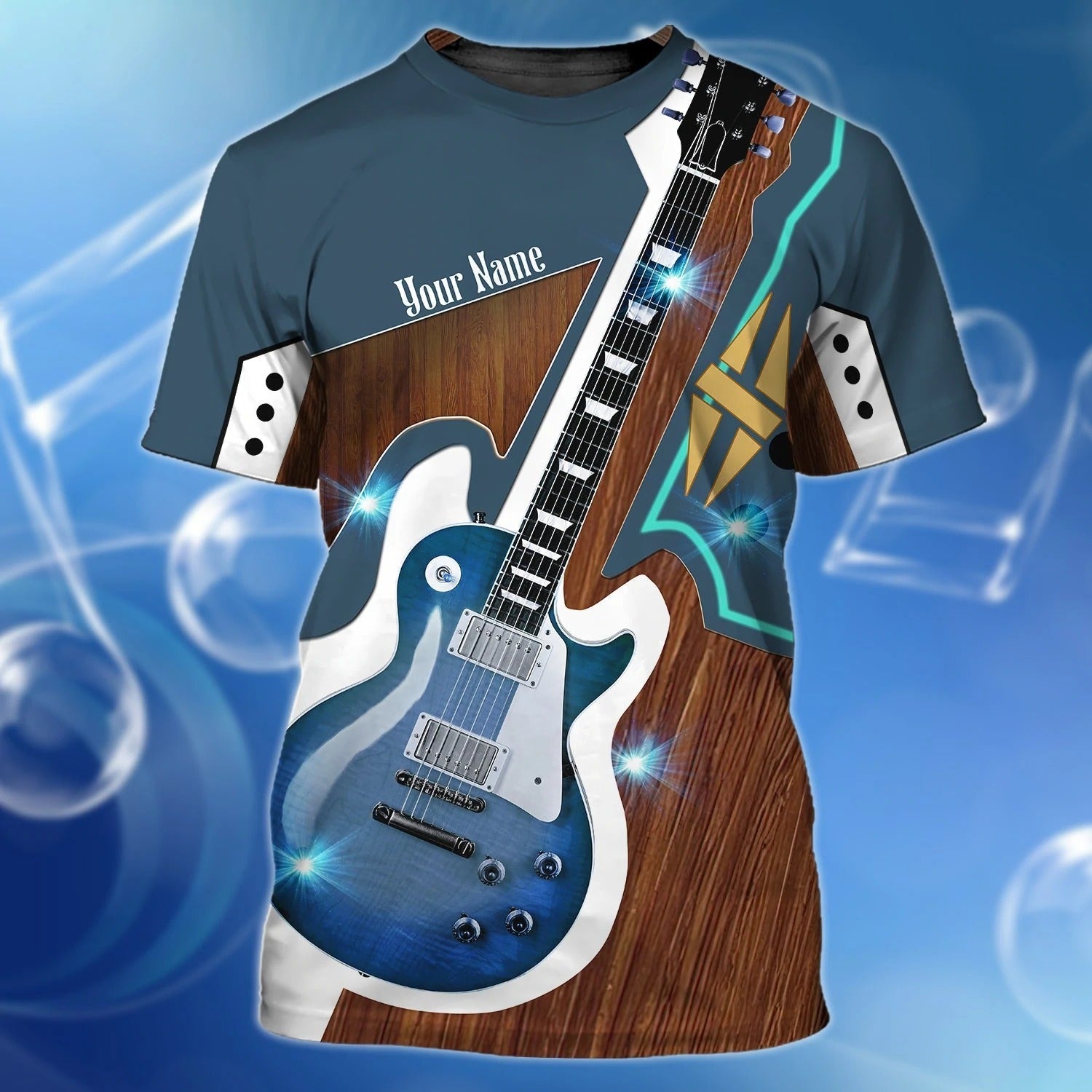 Custom Tee 3D Guitar Shirt For Man And Woman, Guitar Lovers Gifts, Guitar 3D Shirt