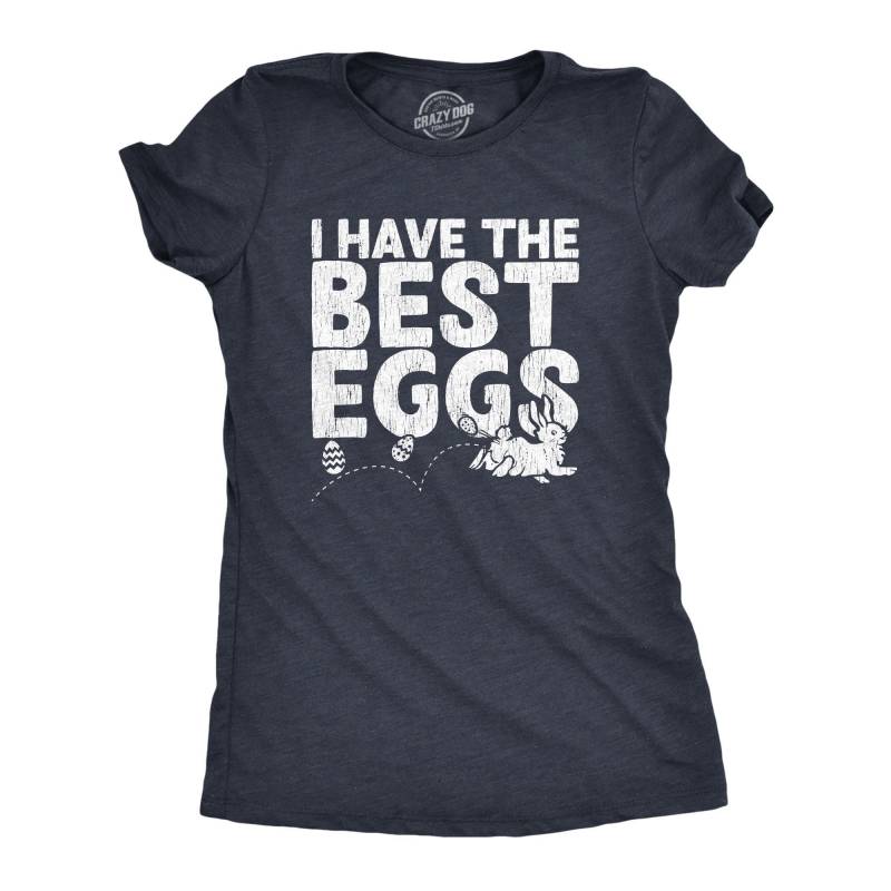 Crushtee I Have The Best Eggs Shirt, Womens Sarcastic Easter Rabbit Shirt, Easter Egg Hunt Shirts, Joke Quotes Easter Tshirt Ladies, Bunny Shirts Long Sleeve Hoodie