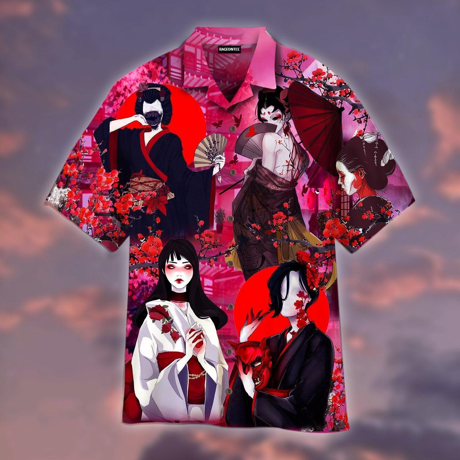 The Curse Of Japanese Geisha Hawaii Shirt For Men Women Ha59987