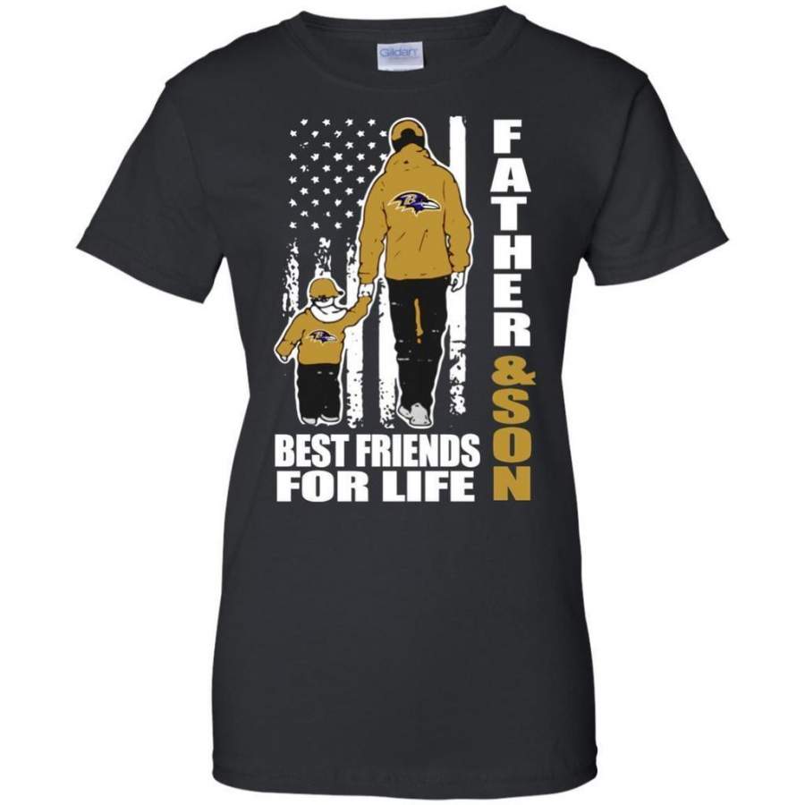 Unbelievable Father And Son Best Friends For Life Baltimore Ravens Shirt