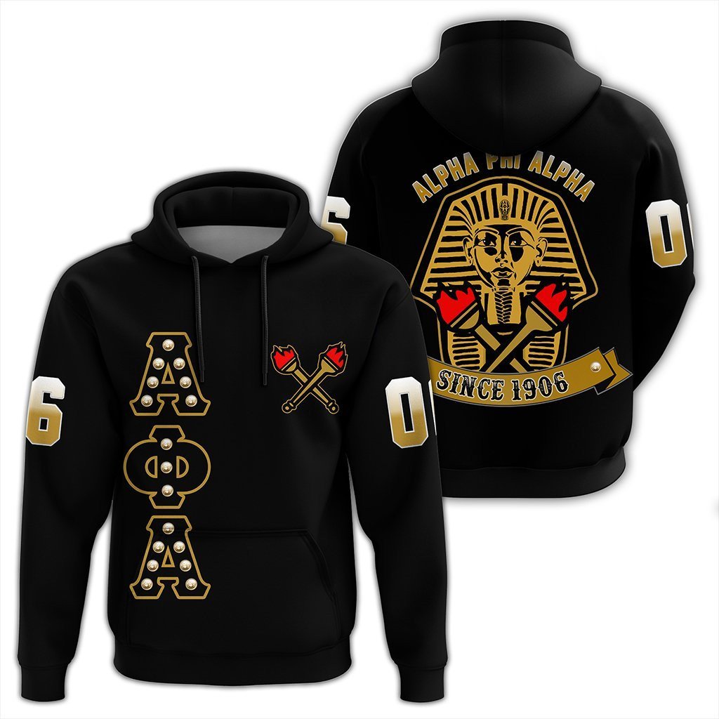 Fraternity Hoodie – Alpha Phi Alpha Crystal Black Pullover