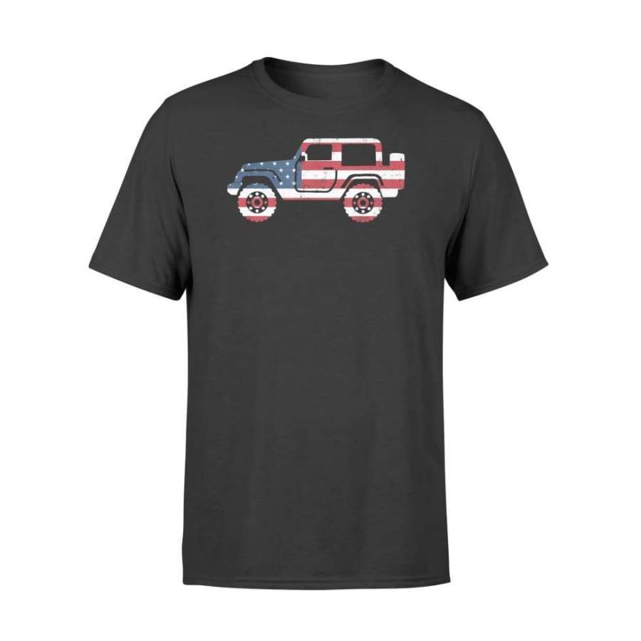 American Flag Jeep Shirt, 4th Of July Jeep Men – Standard T-shirt