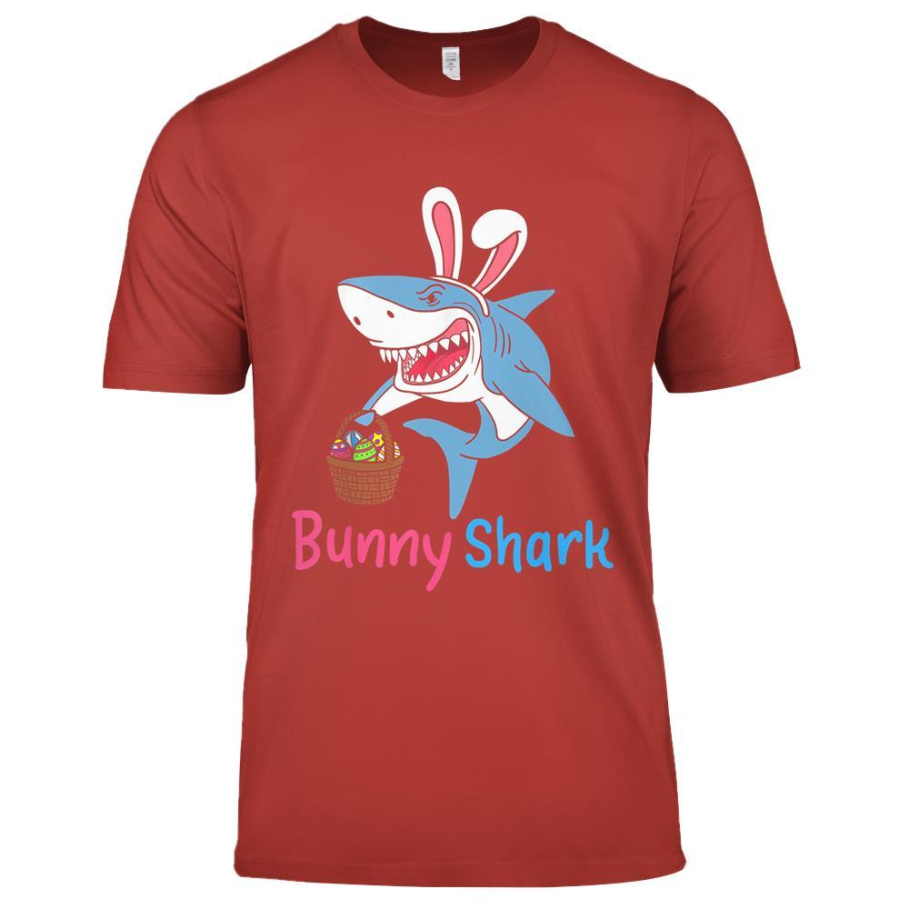 Bunny Shark Clothing Funny Easter Egg Hunting Premium T Shirts