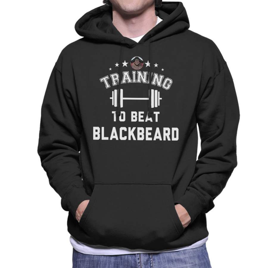 Training To Beat Black Beard One Piece Men’s Hooded Sweatshirt