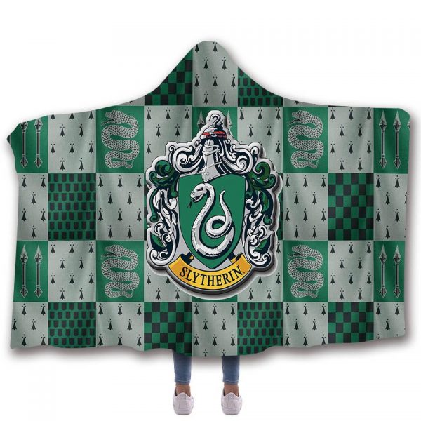 Animal Hooded Blankets – Slytherin Series Fleece Hooded Blanket