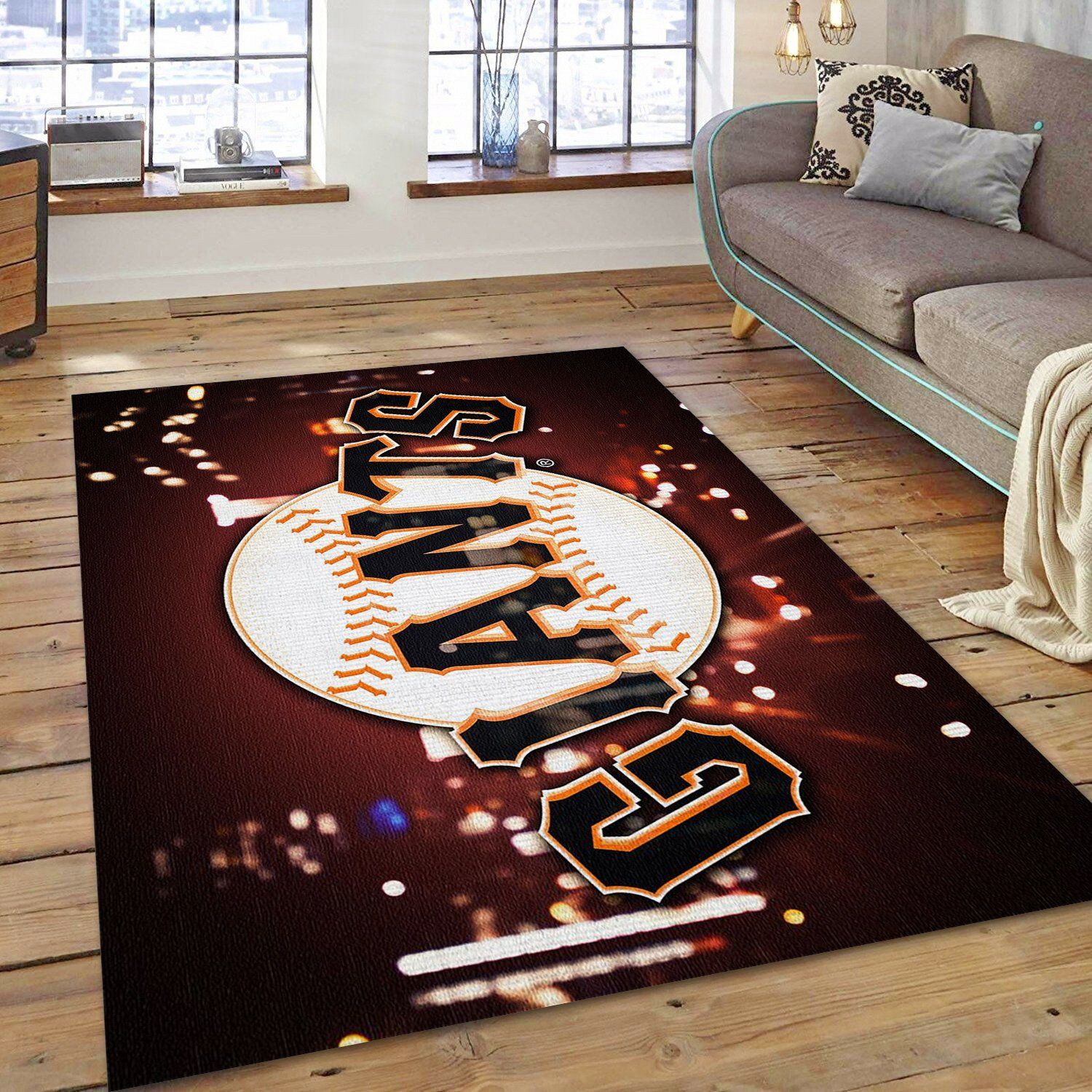 San Francisco Giants Art Rug Bedroom Rug  Us Gift Decor