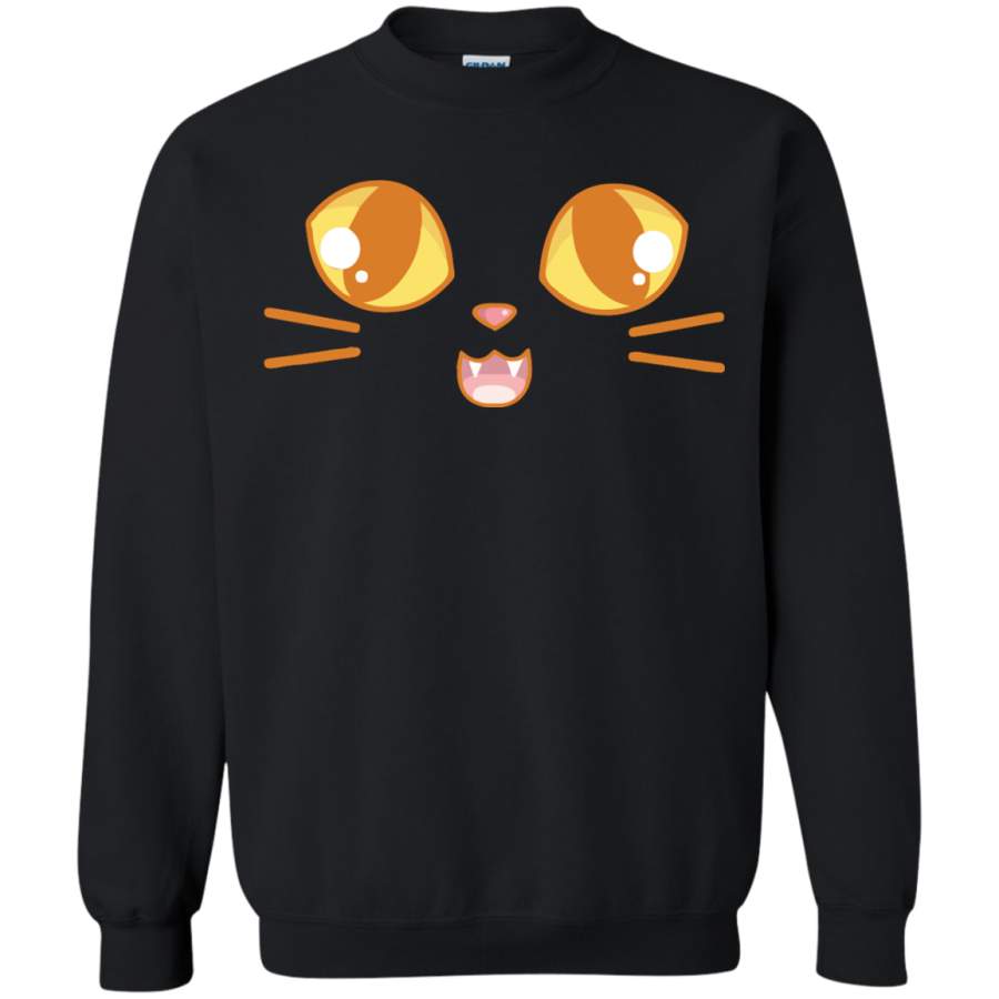 cat cute shirt. halloween shirt Pullover Sweatshirt