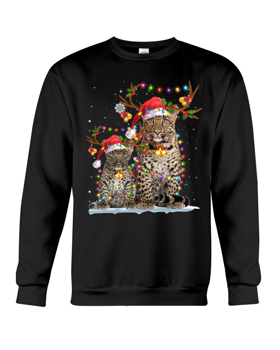 Leopard Christmas Fb Crewneck Sweatshirt