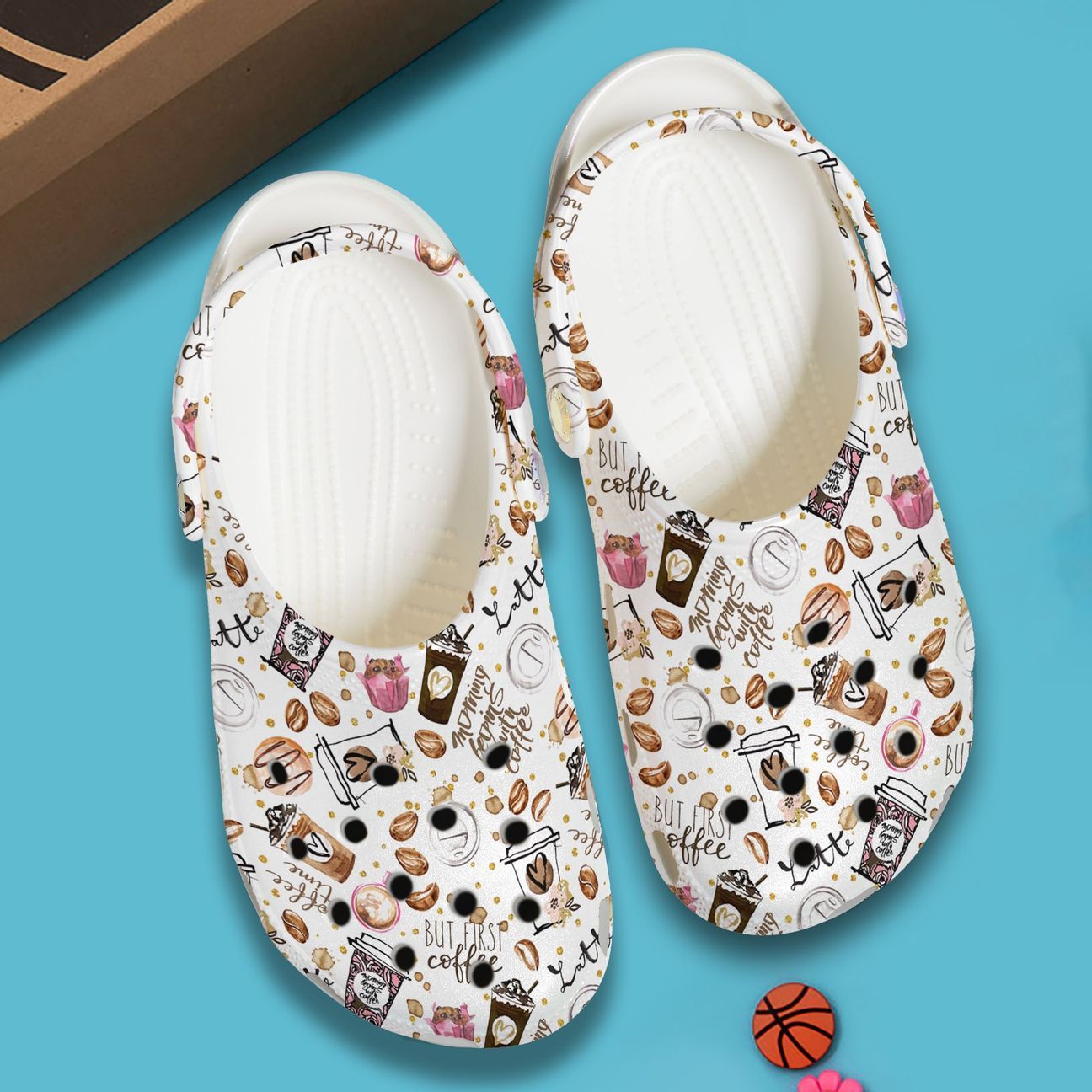 Coffee Personalize Clog, Custom Name, Text, Fashion Style For Women, Men, Kid, Print 3D But First Coffee