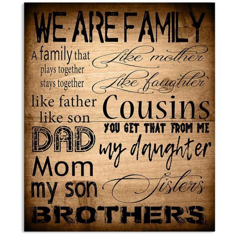 WE ARE FAMILY Vertical Poster