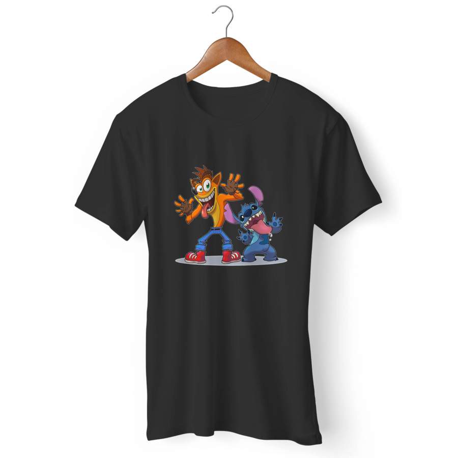 Crash Bandicoot And Stitch Man’s T-Shirt