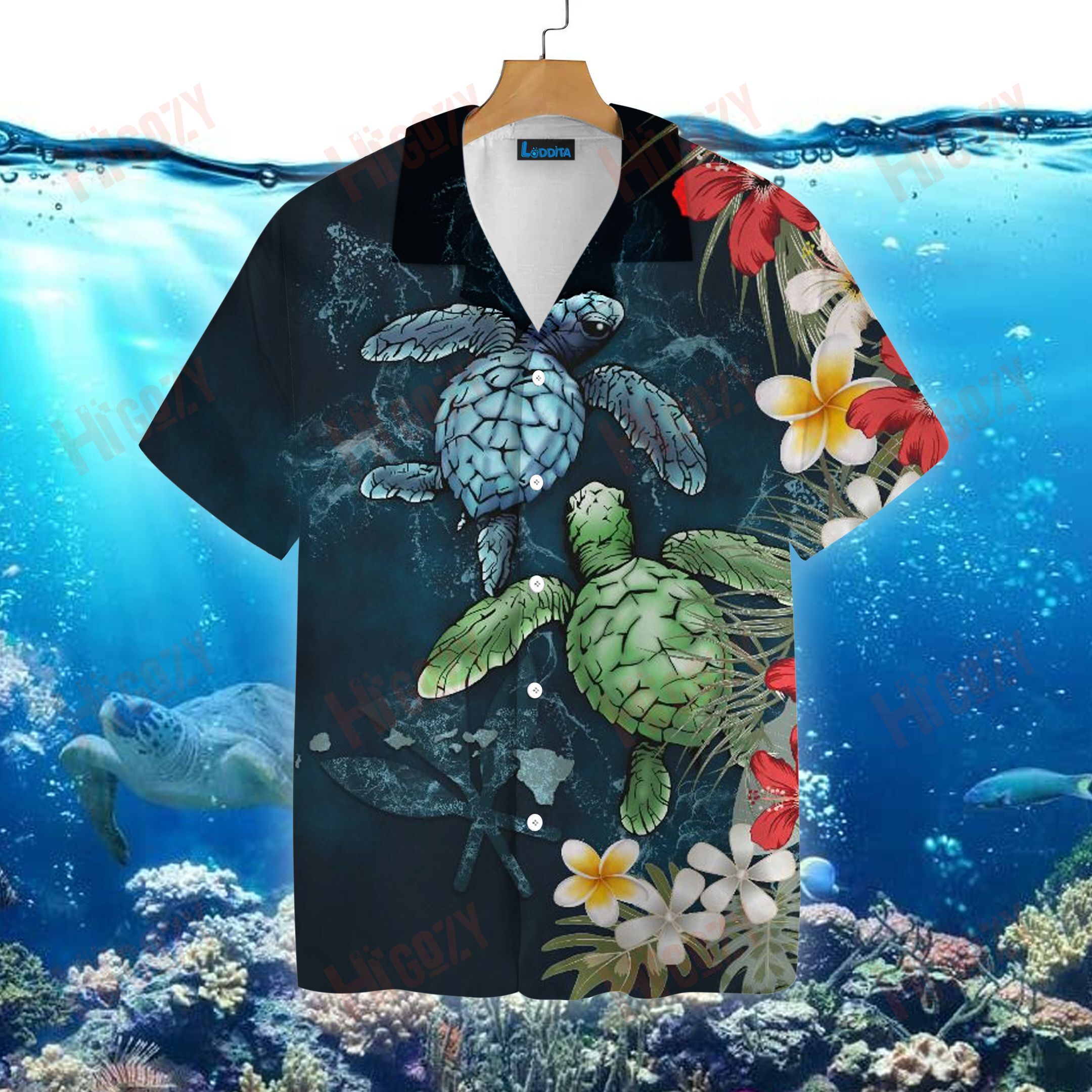 Turtle Tropical Hawaii Shirts – Tt361