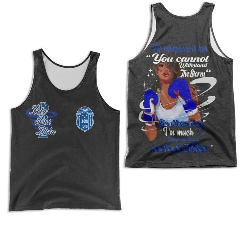 Sorority Tank Top – I Am Zeta Phi Beta Girl Racerback Tank