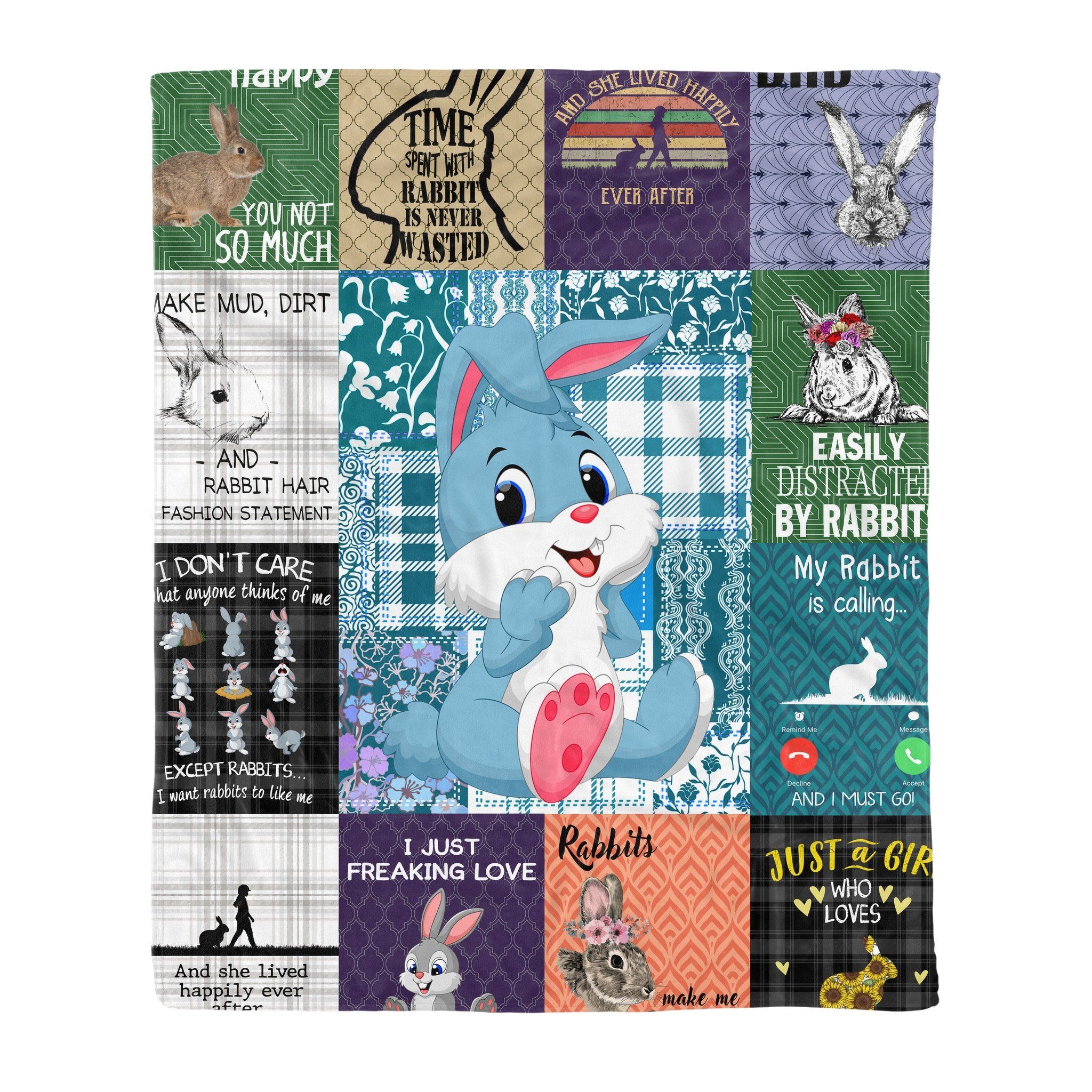 Rabbit DTC1711949 Fleece Blanket