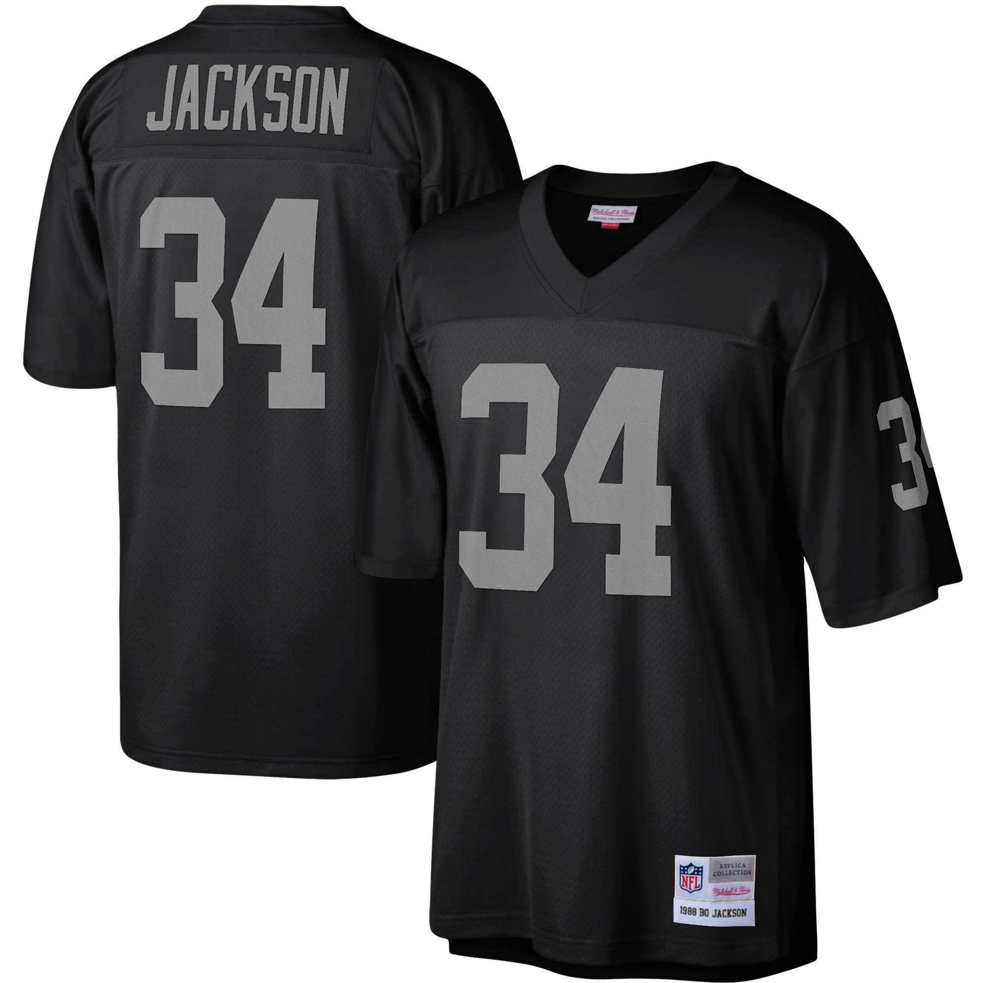 Bo Jackson Las Vegas Raiders Mitchell & Ness Legacy Replica Jersey – Black NFL